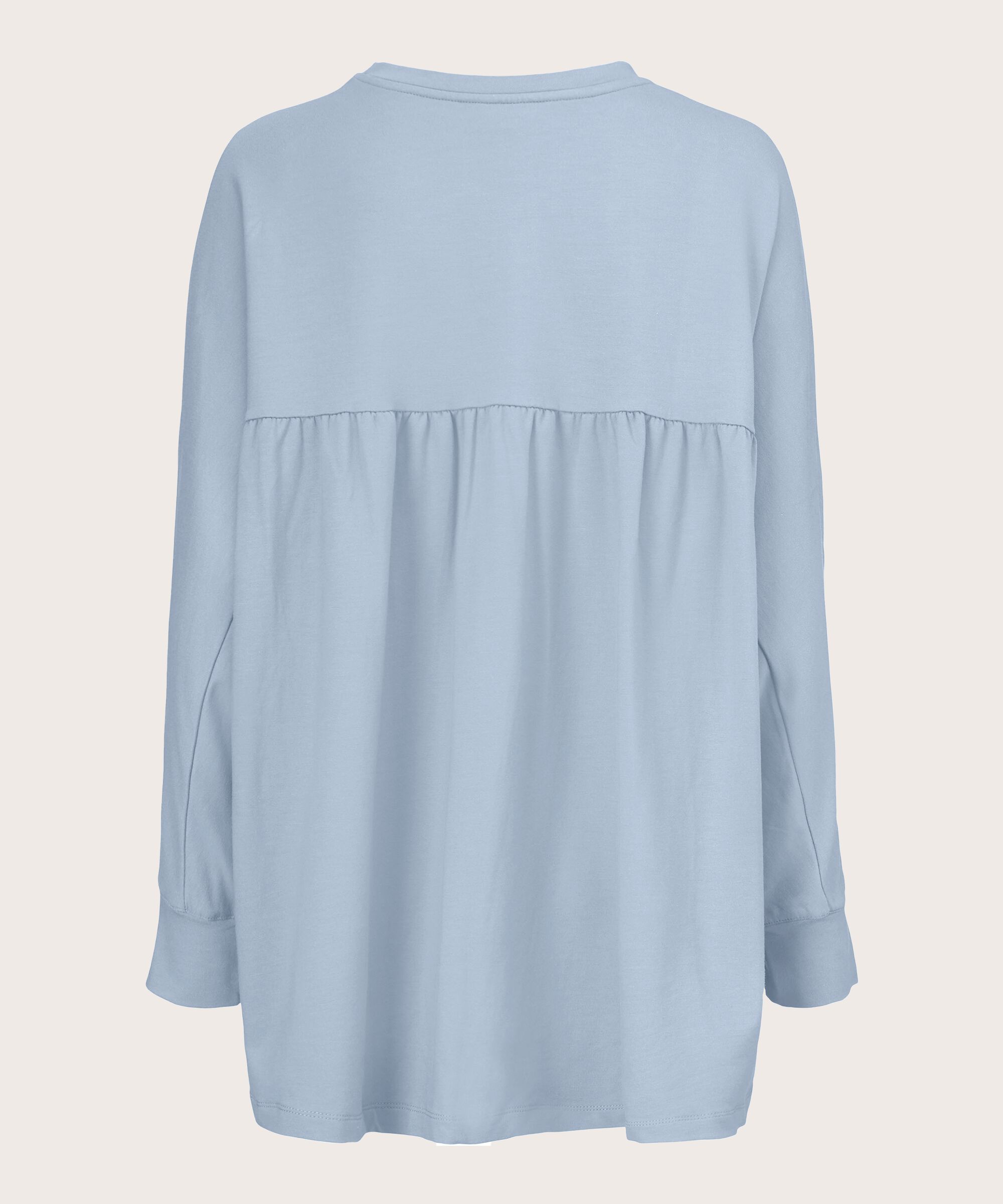 Dema Jersey Top, Blue Fog