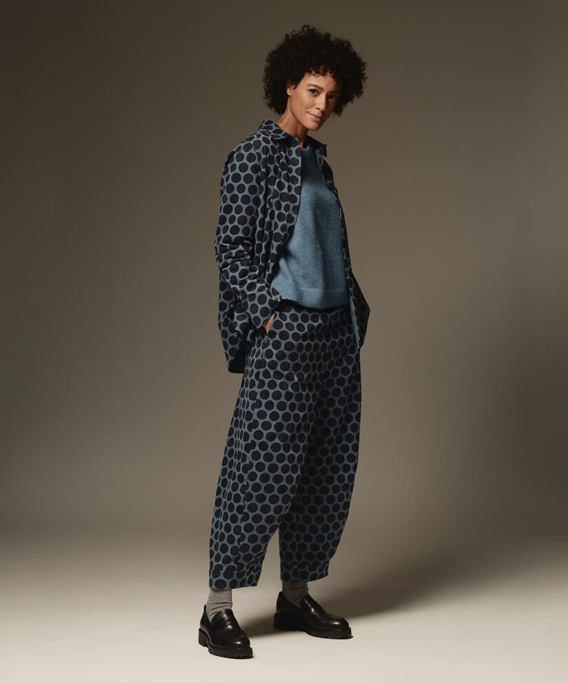 Indiba Shirt, Navy Blazer