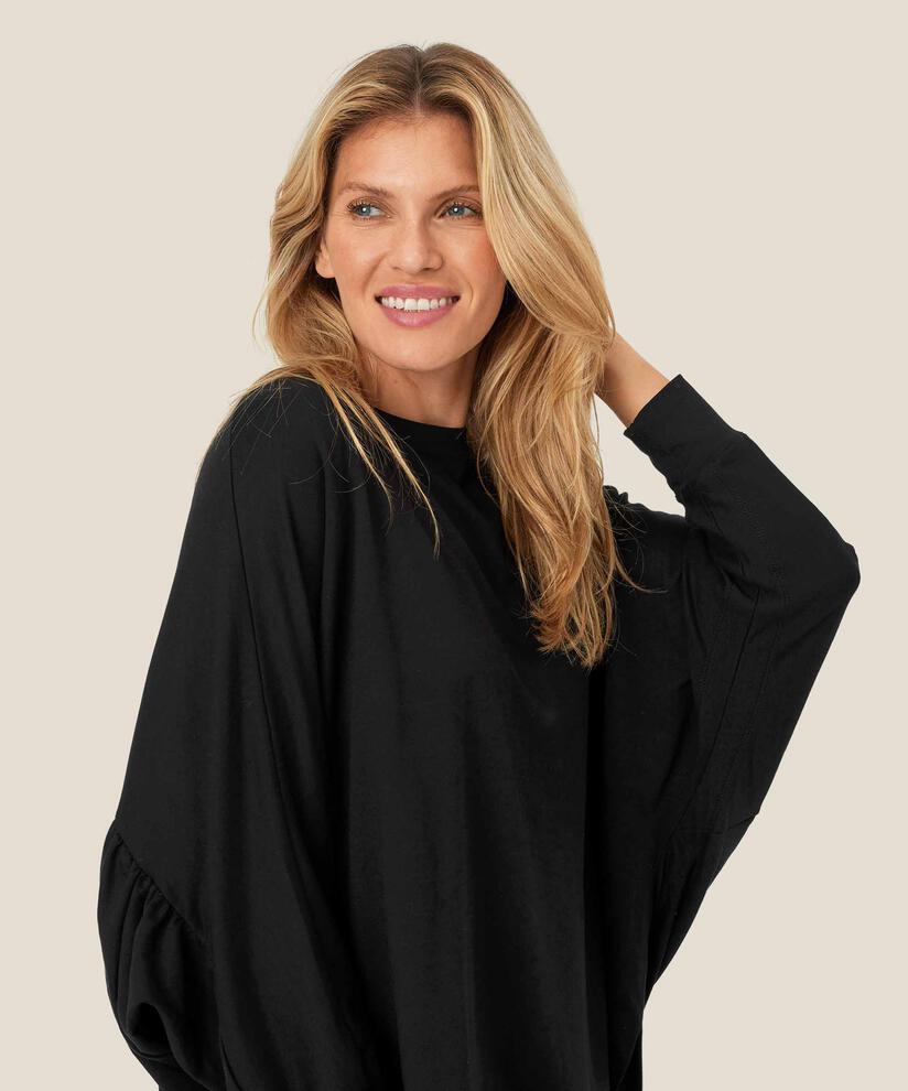 Dema Jersey Top, Black