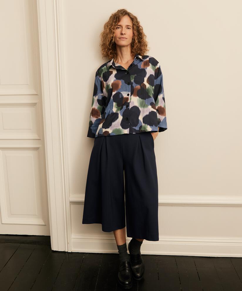 Parmona JERSEY Trousers, Navy Blazer