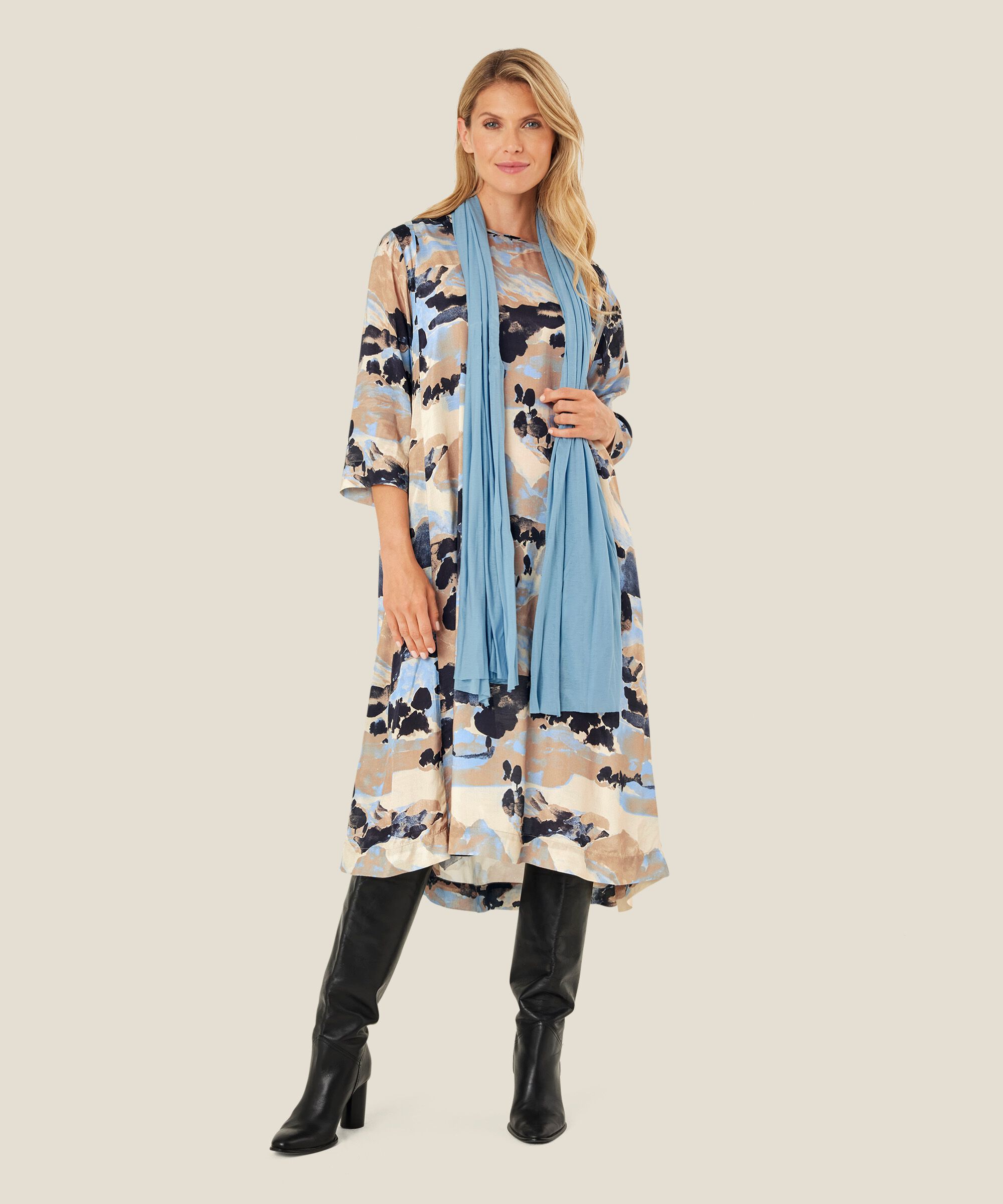 Nabia dress, Steel Grey