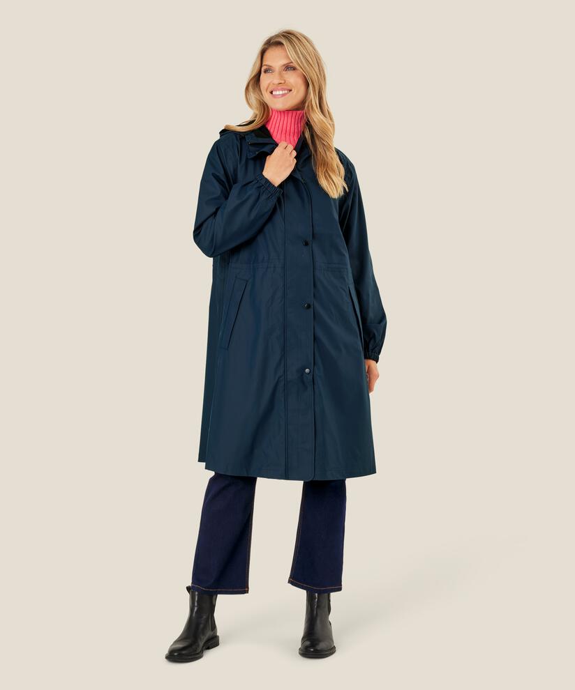 Terenna Rain Coat, Navy
