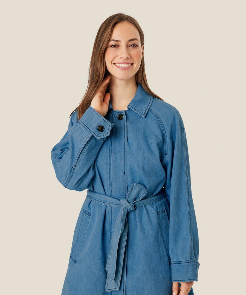 Tova Coat, Light Denim