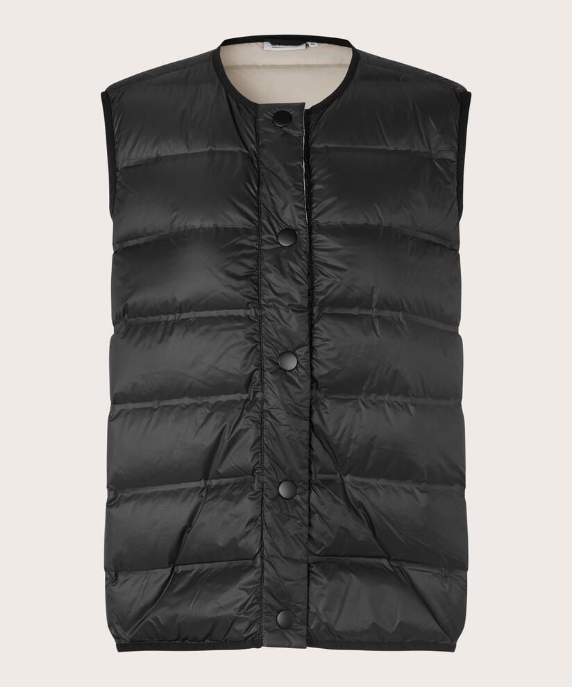 TUTTAN DOWN GILET, Black/Pumice