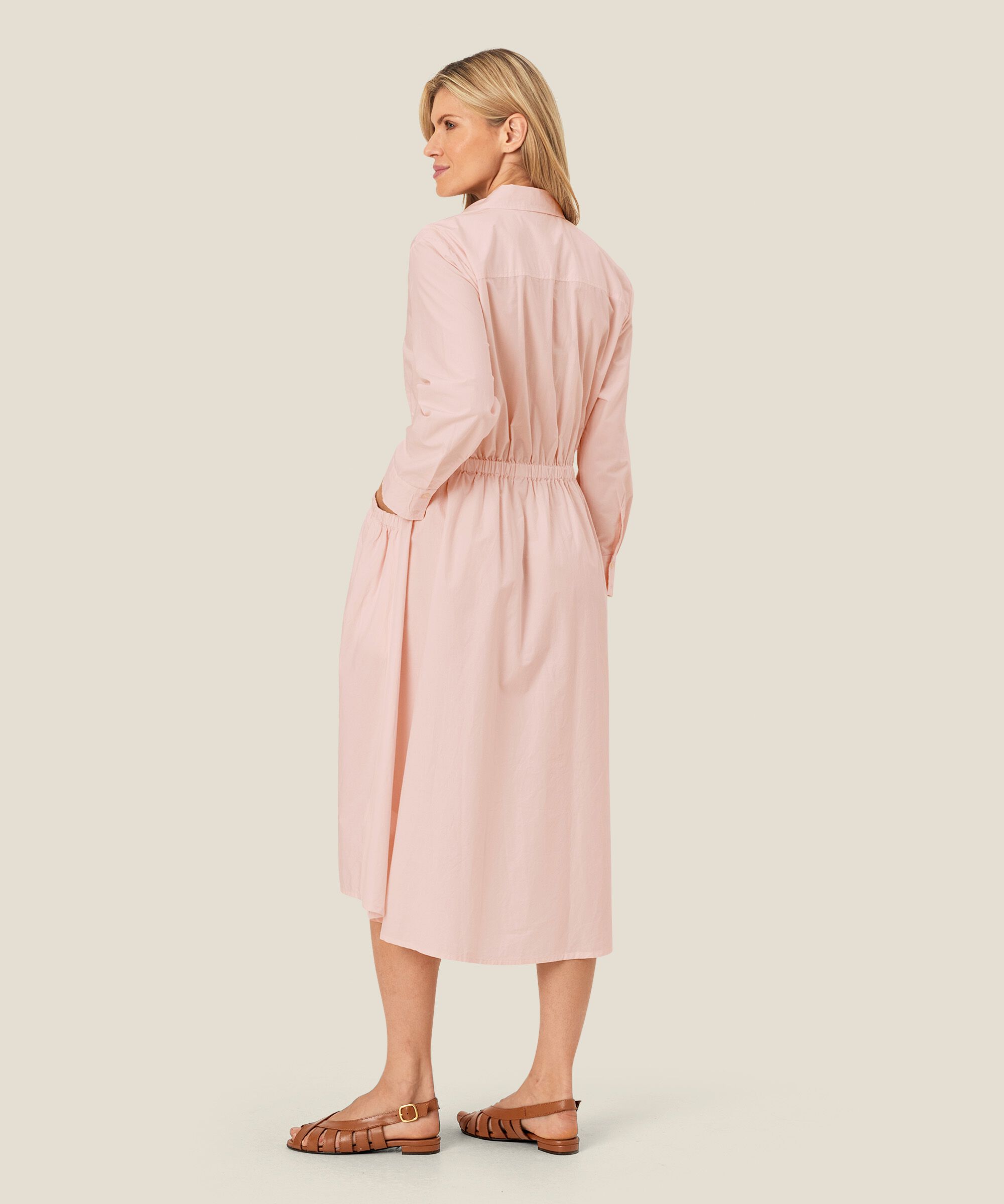 Novanie Shirt Dress, Mauve Chalk