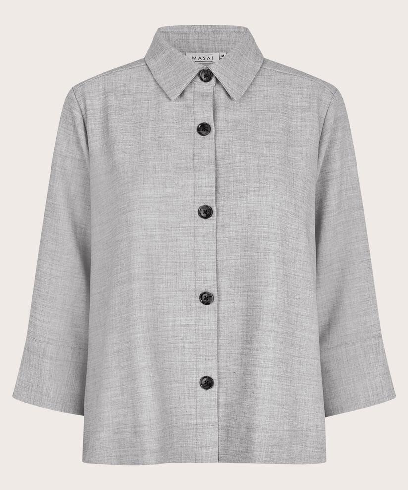 Idakaia Shirt, L. Grey mel.