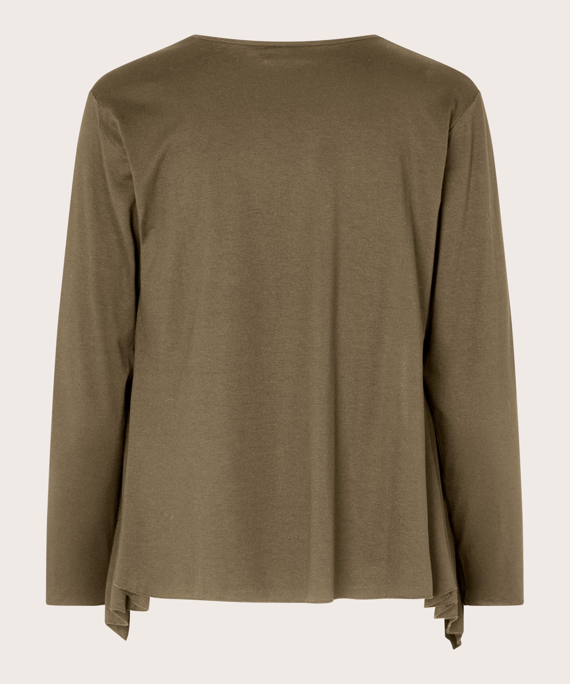 Itally JERSEY Cardigan, Dusky Green