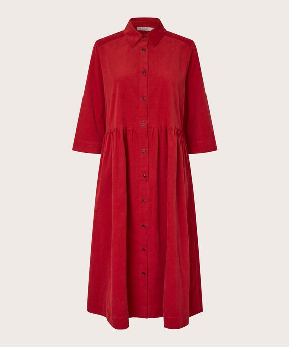 Nynisla Shirt Dress, Red Dahlia