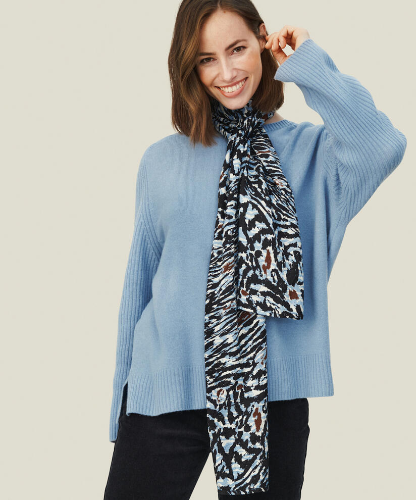 ALONG SCARF, Faded Denim