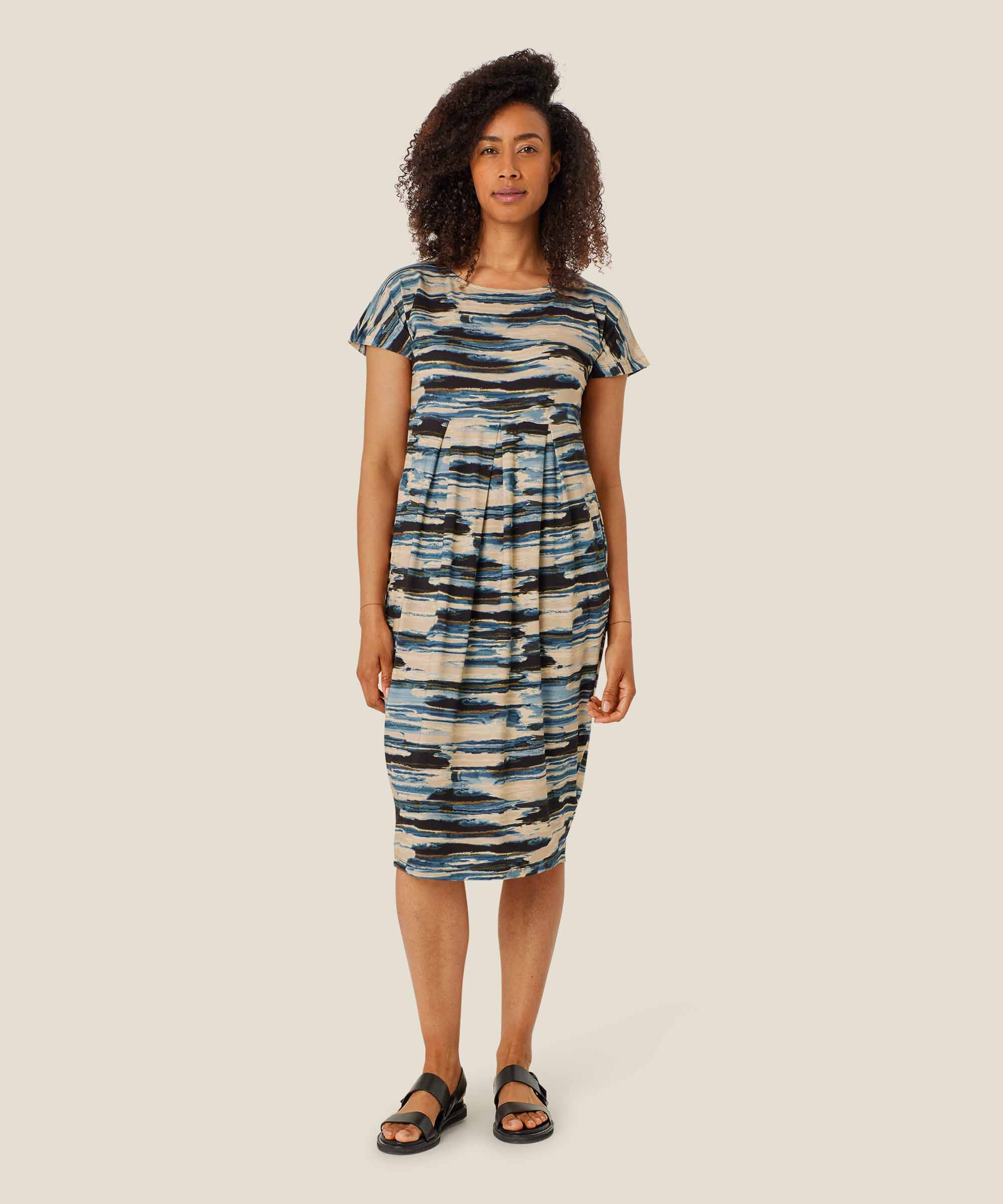 Olnia JERSEY Dress, Blue Fog