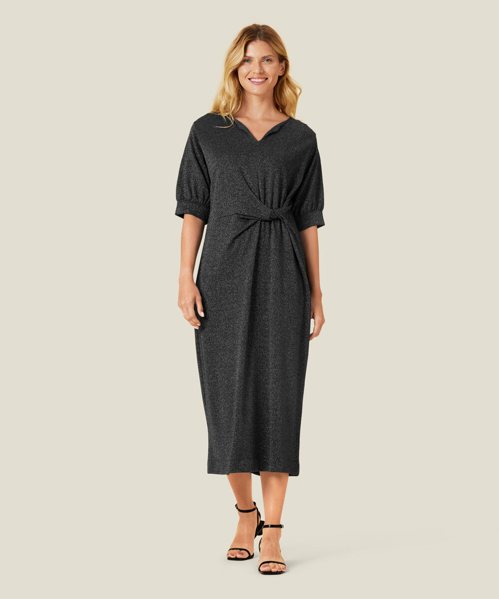 NYOMA JERSEY DRESS, Black
