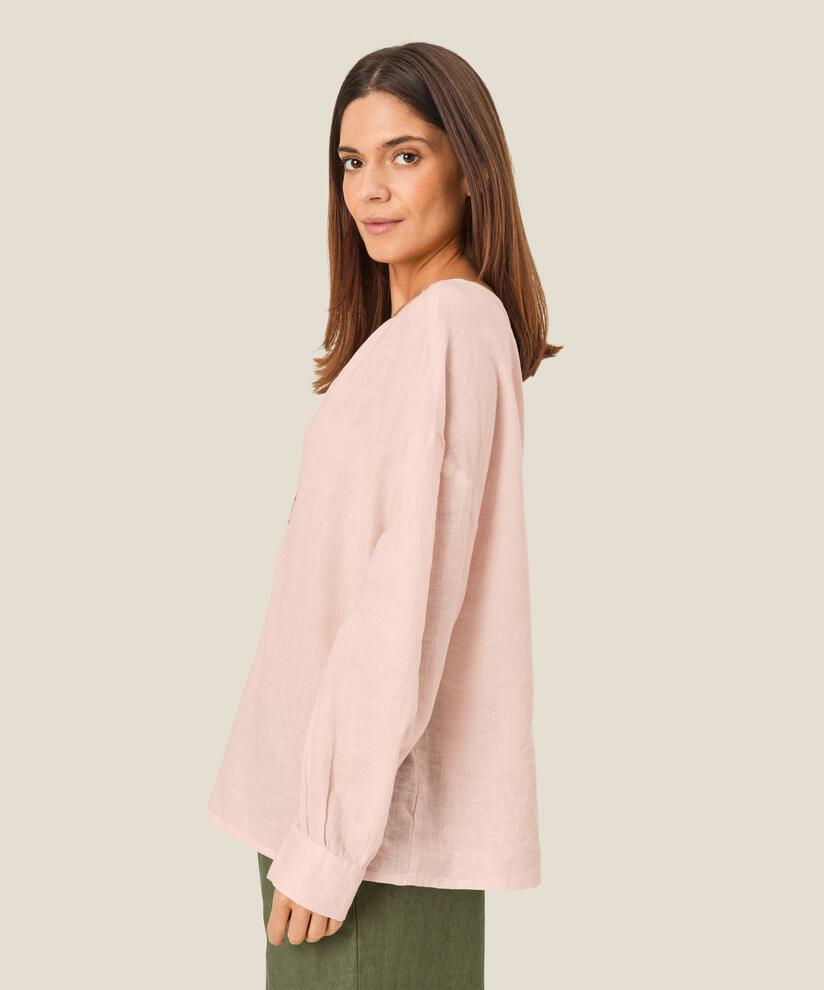 Dashina Blouse, Mauve Chalk