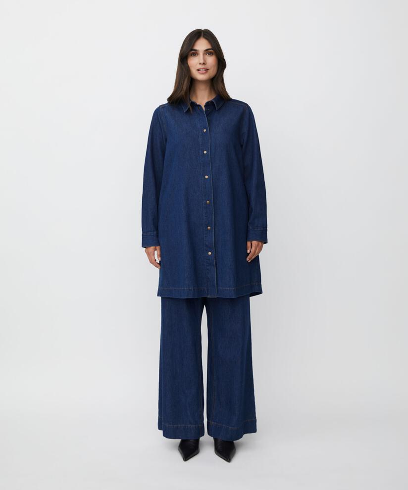 Ingelena Denim Shirt, Dark Denim