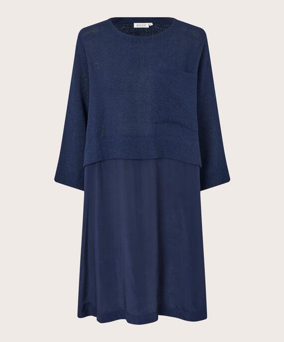 Nonah Dress, Navy Blazer