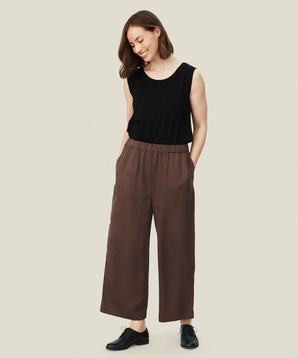 PARI TROUSERS, Chestnut