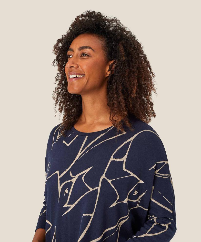 Gabini JERSEY Tunic, Navy Blazer