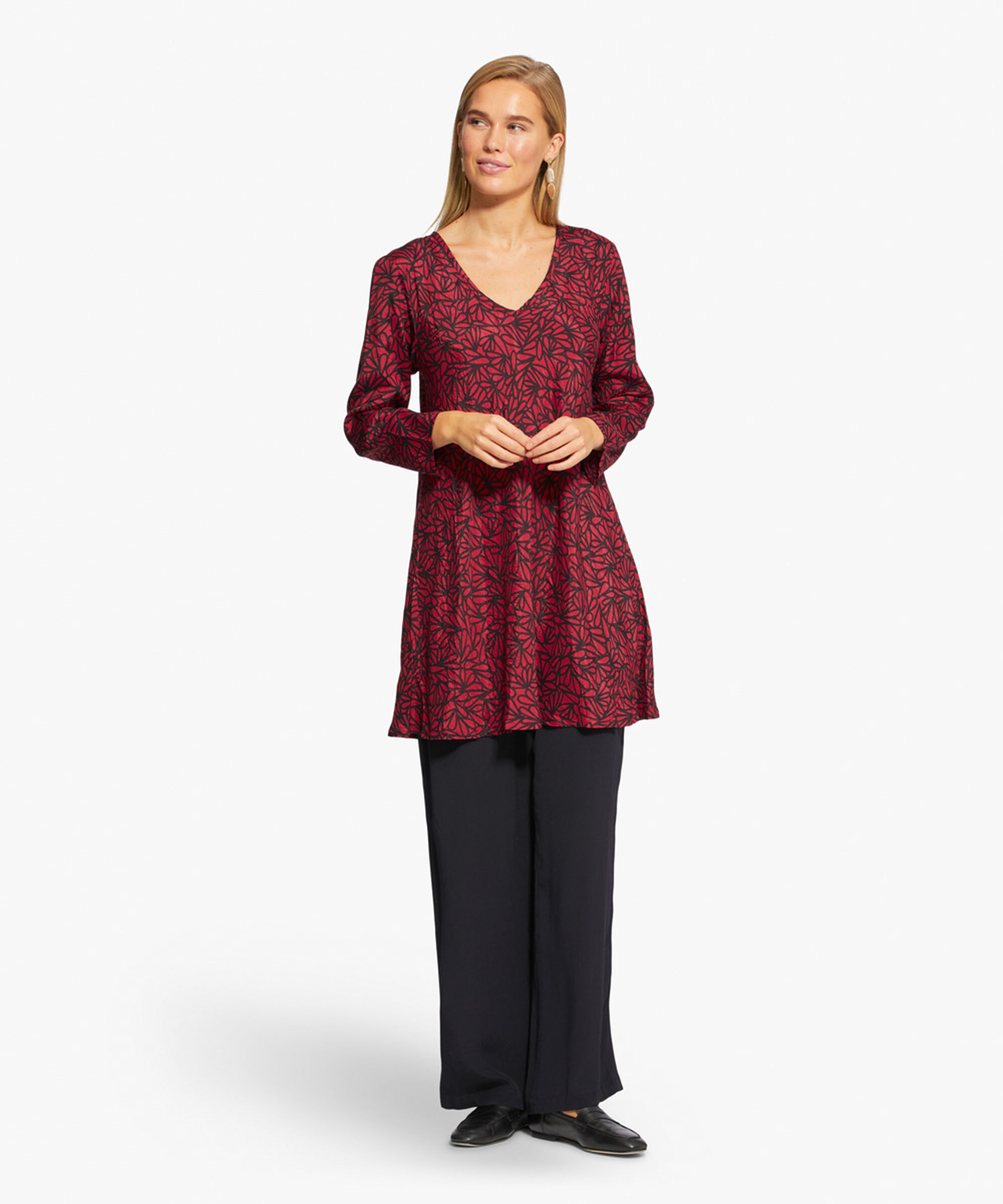 VEGA TUNIC, Scarlet Sage