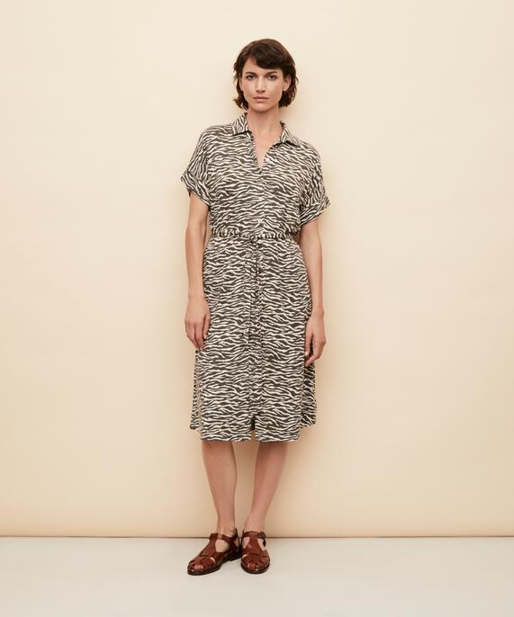 Nerithia JERSEY Shirt Dress, Raven