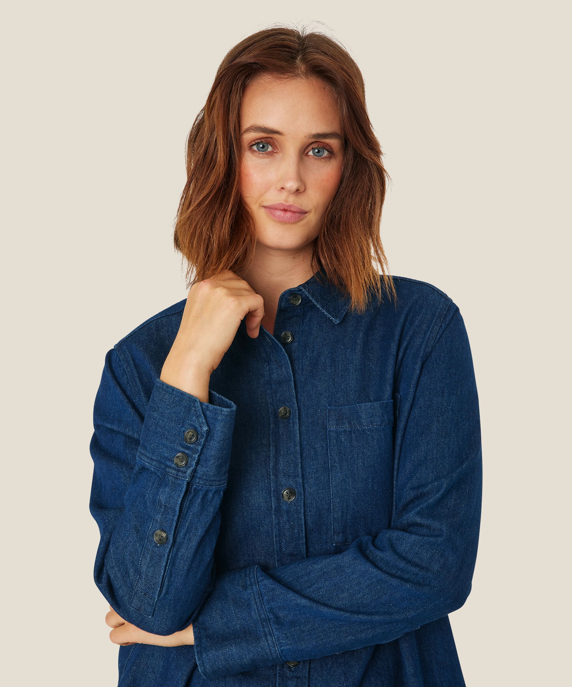 Indiba Shirt, Dark Denim