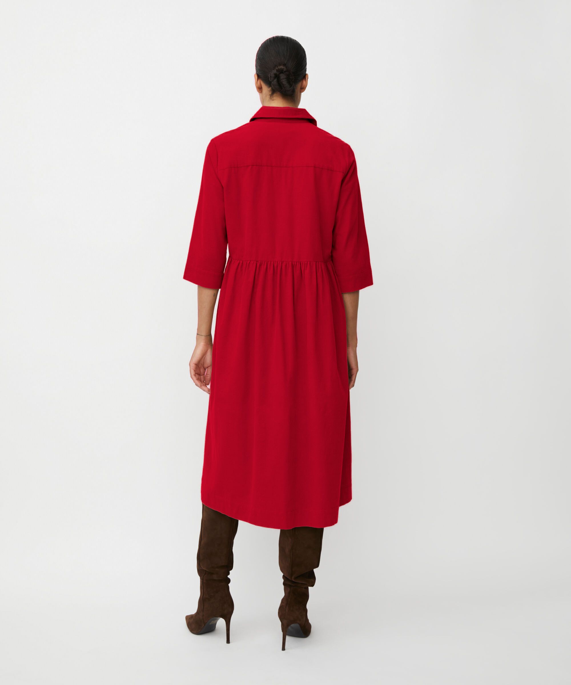Nynisla Shirt Dress, Scarlet Sage