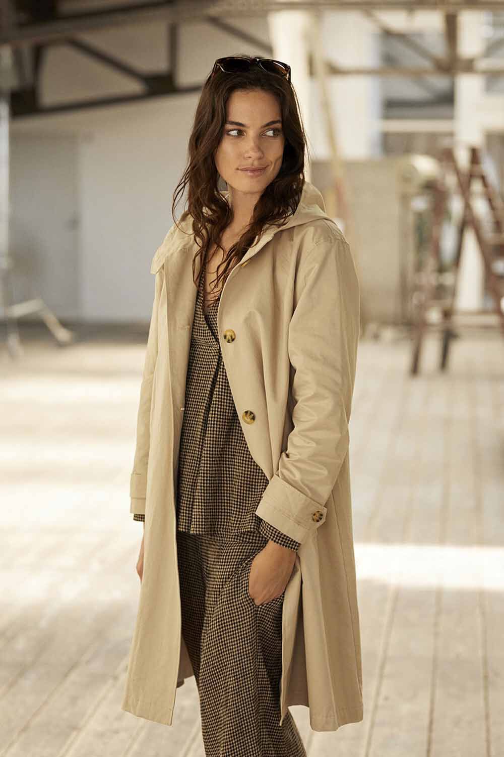 TATIA COAT, Sand