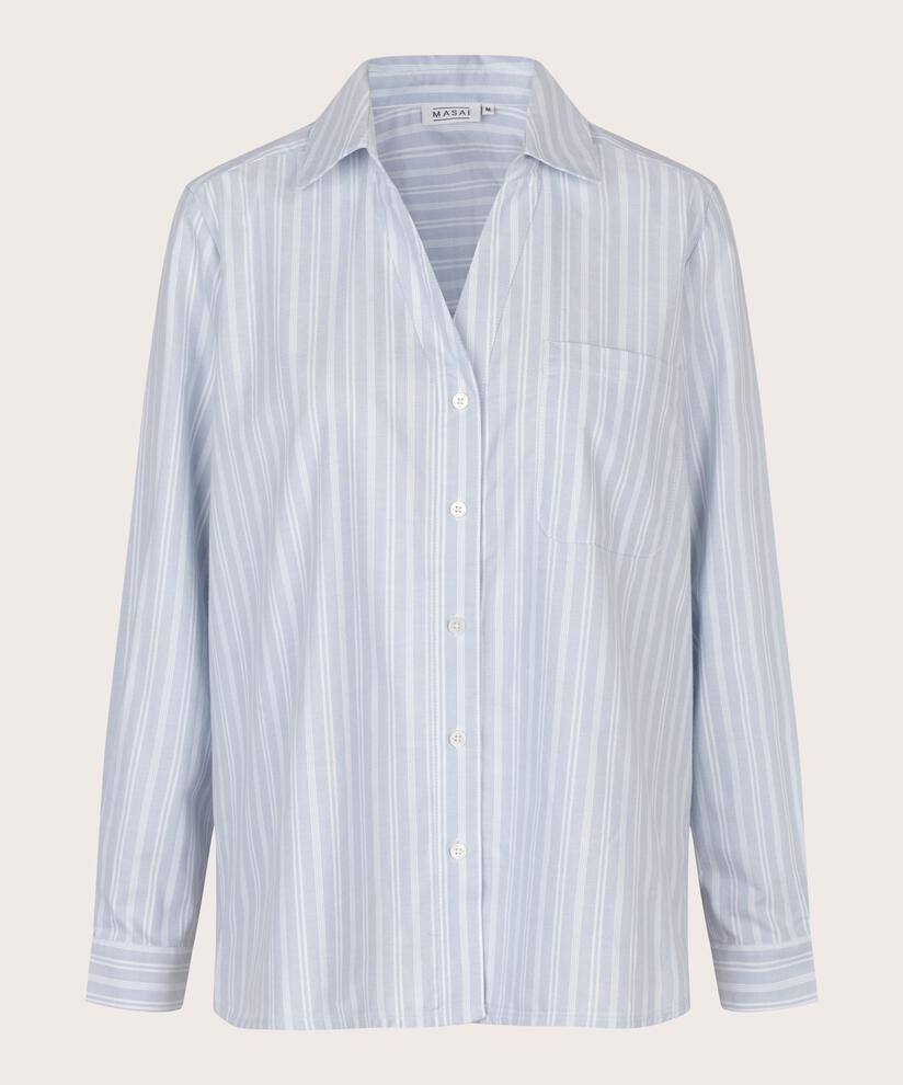 Isela Shirt, Blue Fog
