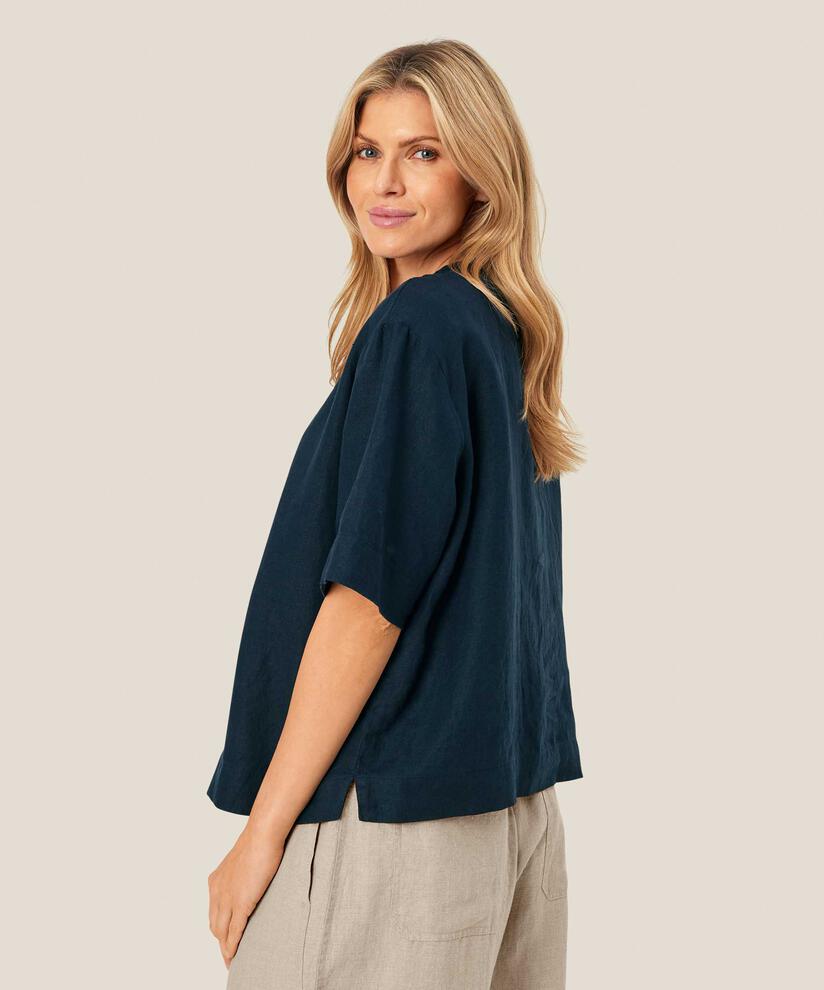 Dolorea Blouse, Navy