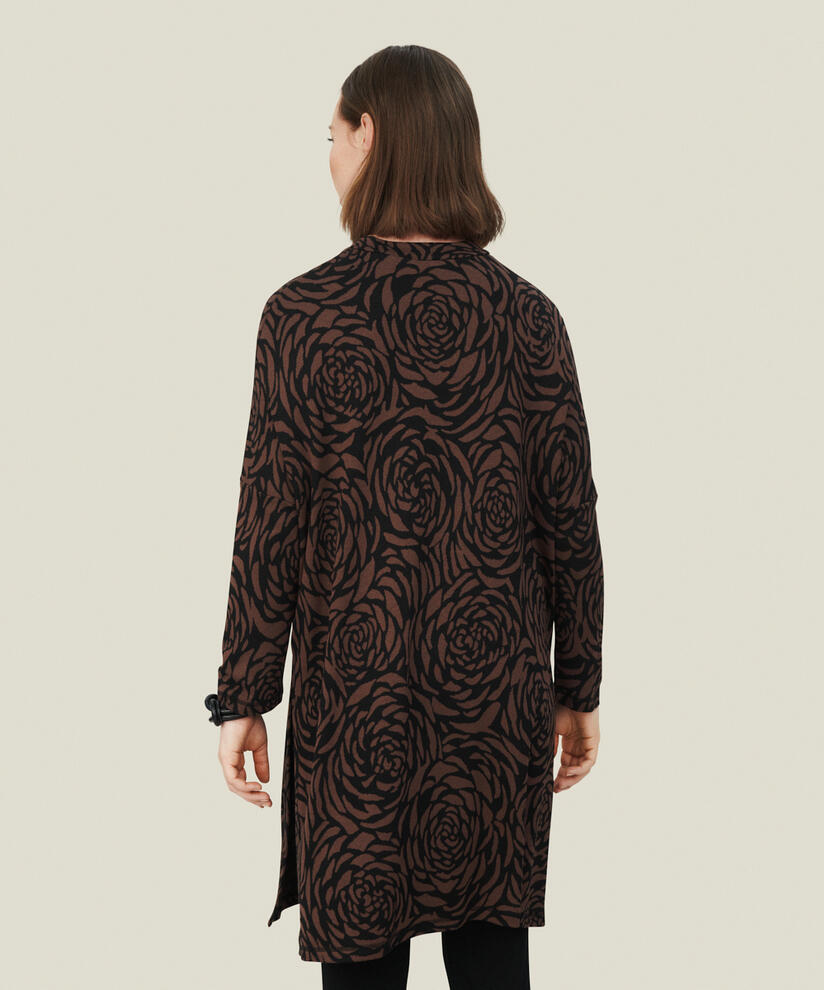 GRETHA JERSEY TUNIC, Chestnut