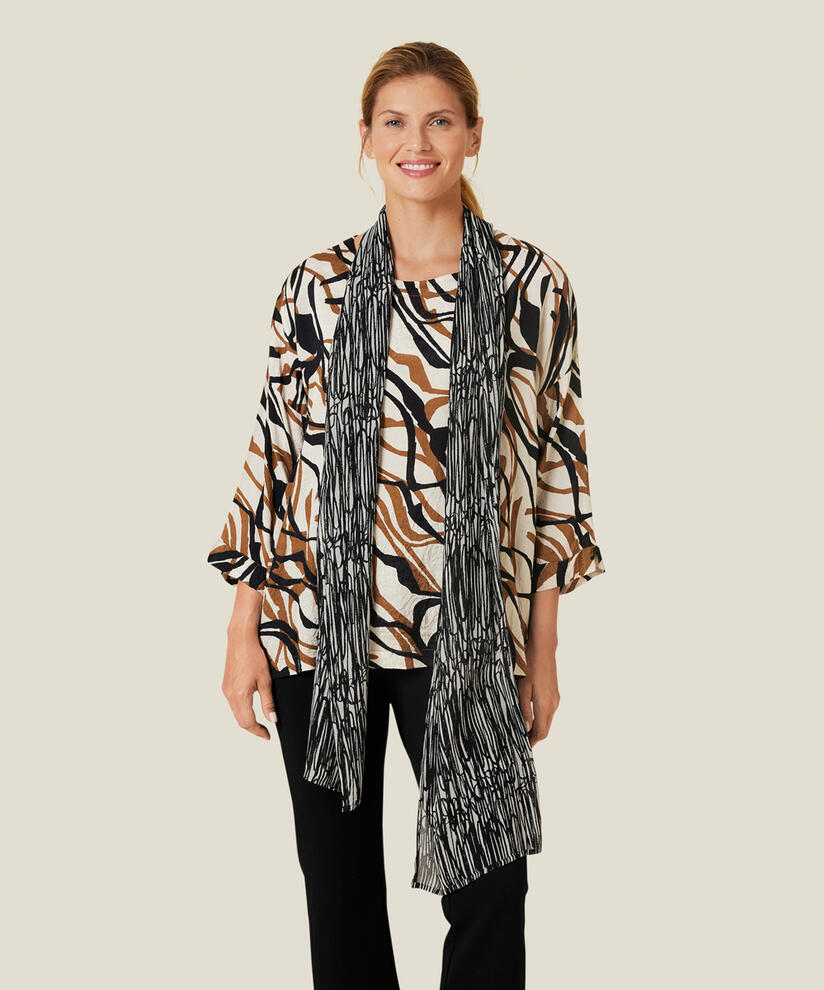 ALONG SCARF, Black