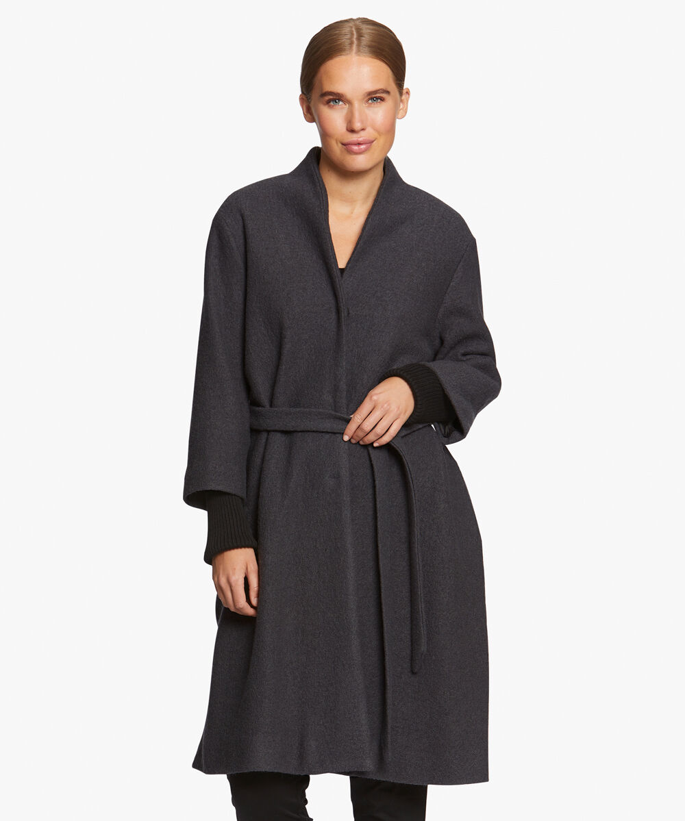 TERRA COAT, D. Grey mel.