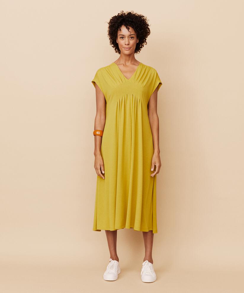 Oakana JERSEY Dress, Burnish Gold