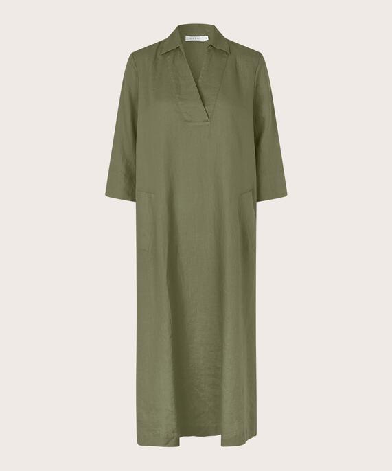 Nikeeta Dress, D. Lichen Green