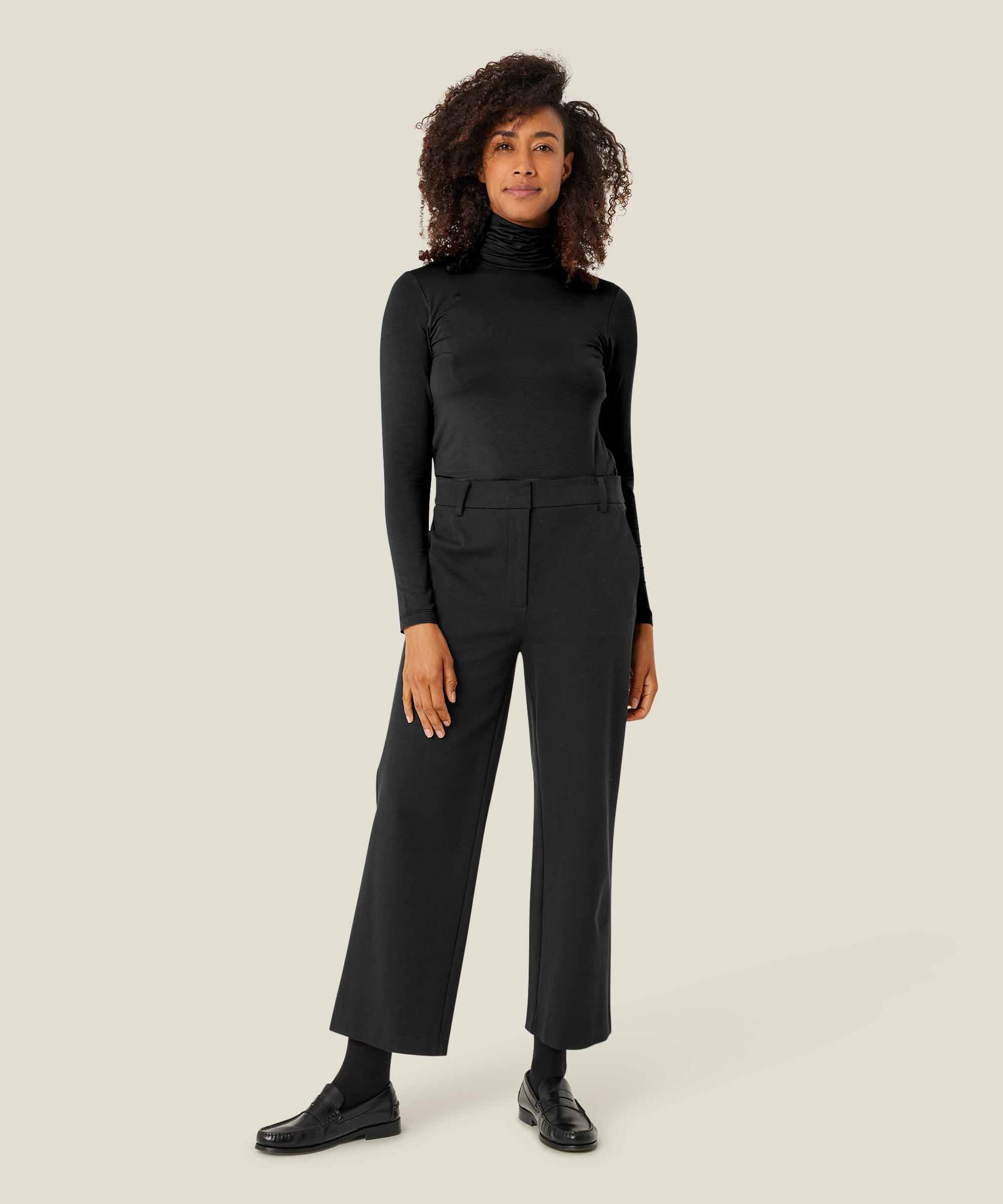 Brooklyn JERSEY Top, Black