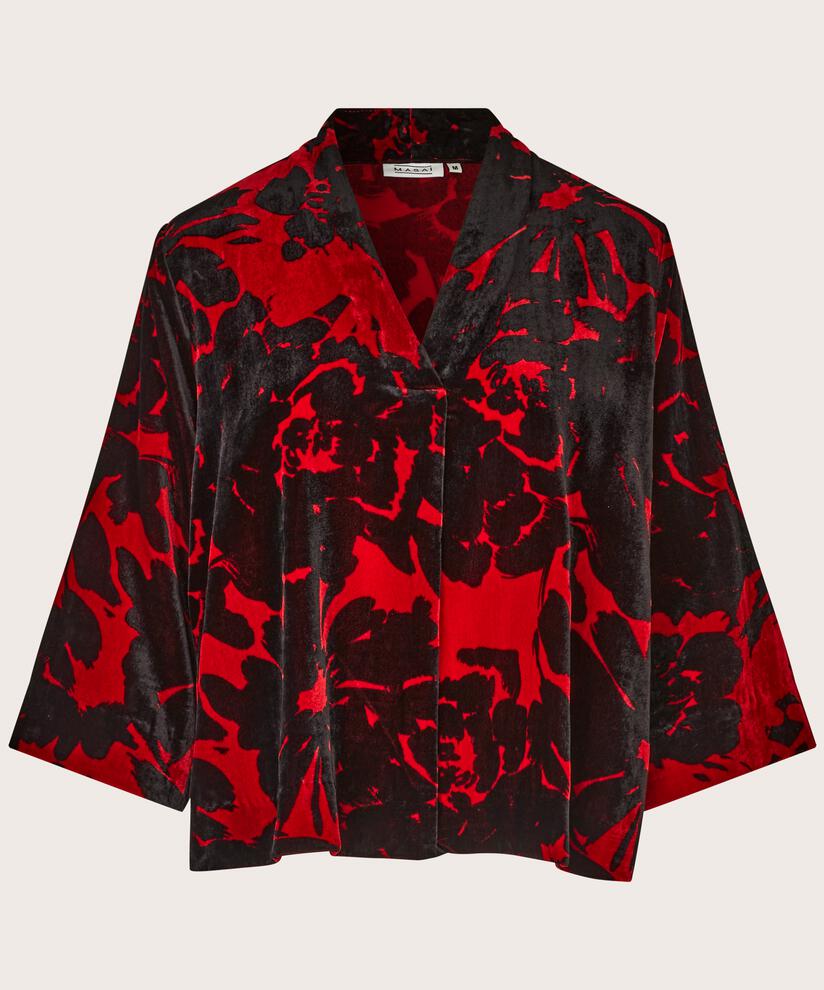 Blythe Blouse, Scarlet Sage