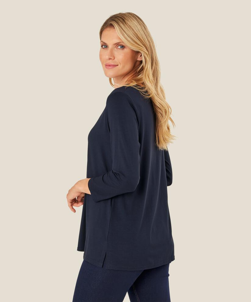 Cecille JERSEY Top, Navy