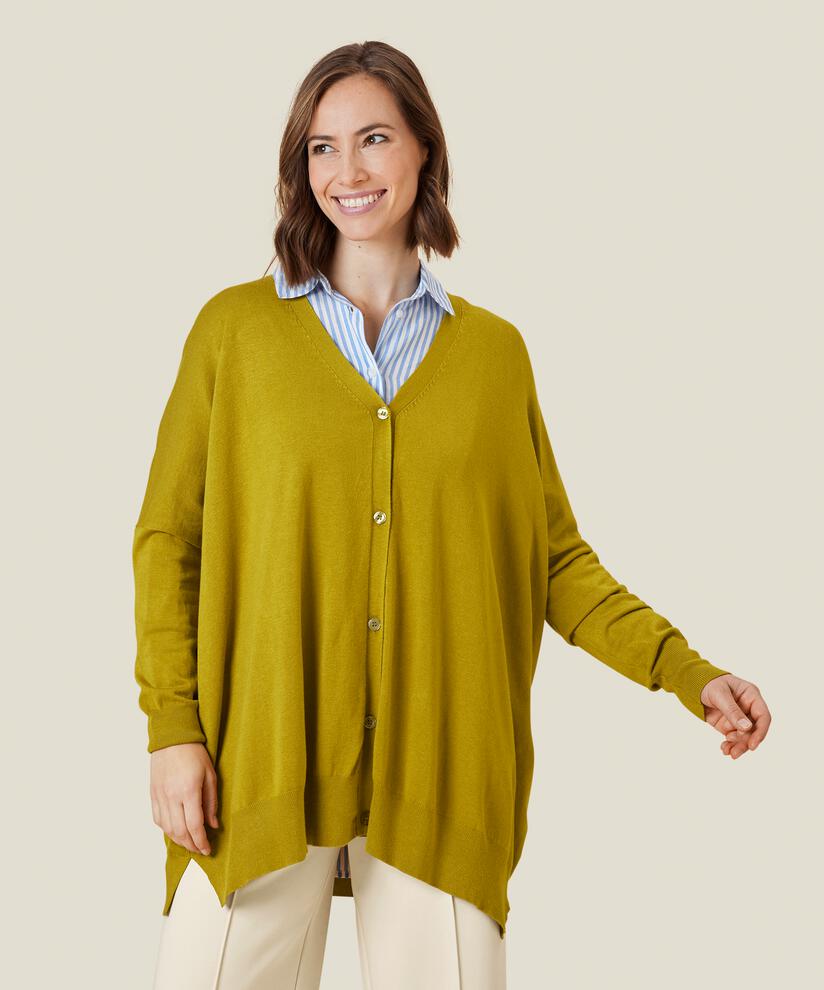 Lina Cardigan, Olive Oil, hi-res