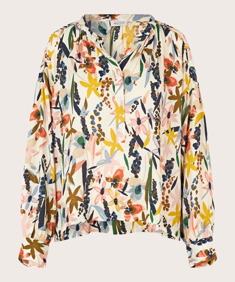 Dolma Blouse, Whitecap