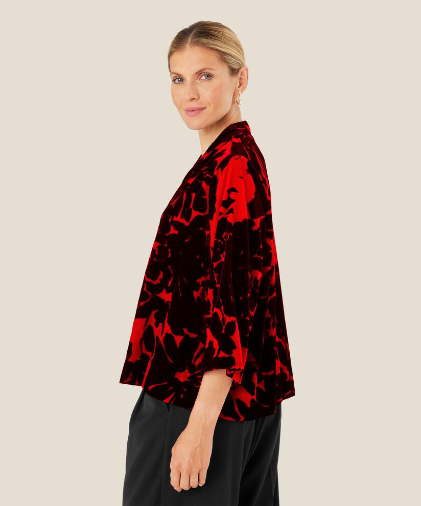 Blythe Blouse, Scarlet Sage