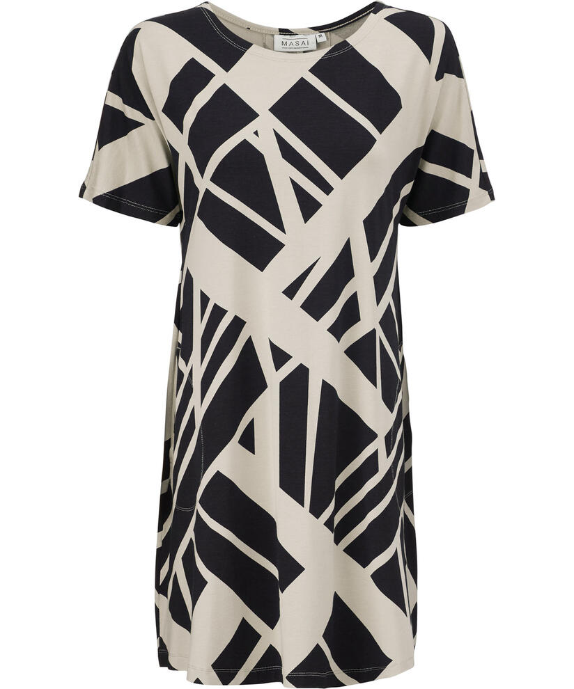 GERTIE JERSEY TUNIC, Black