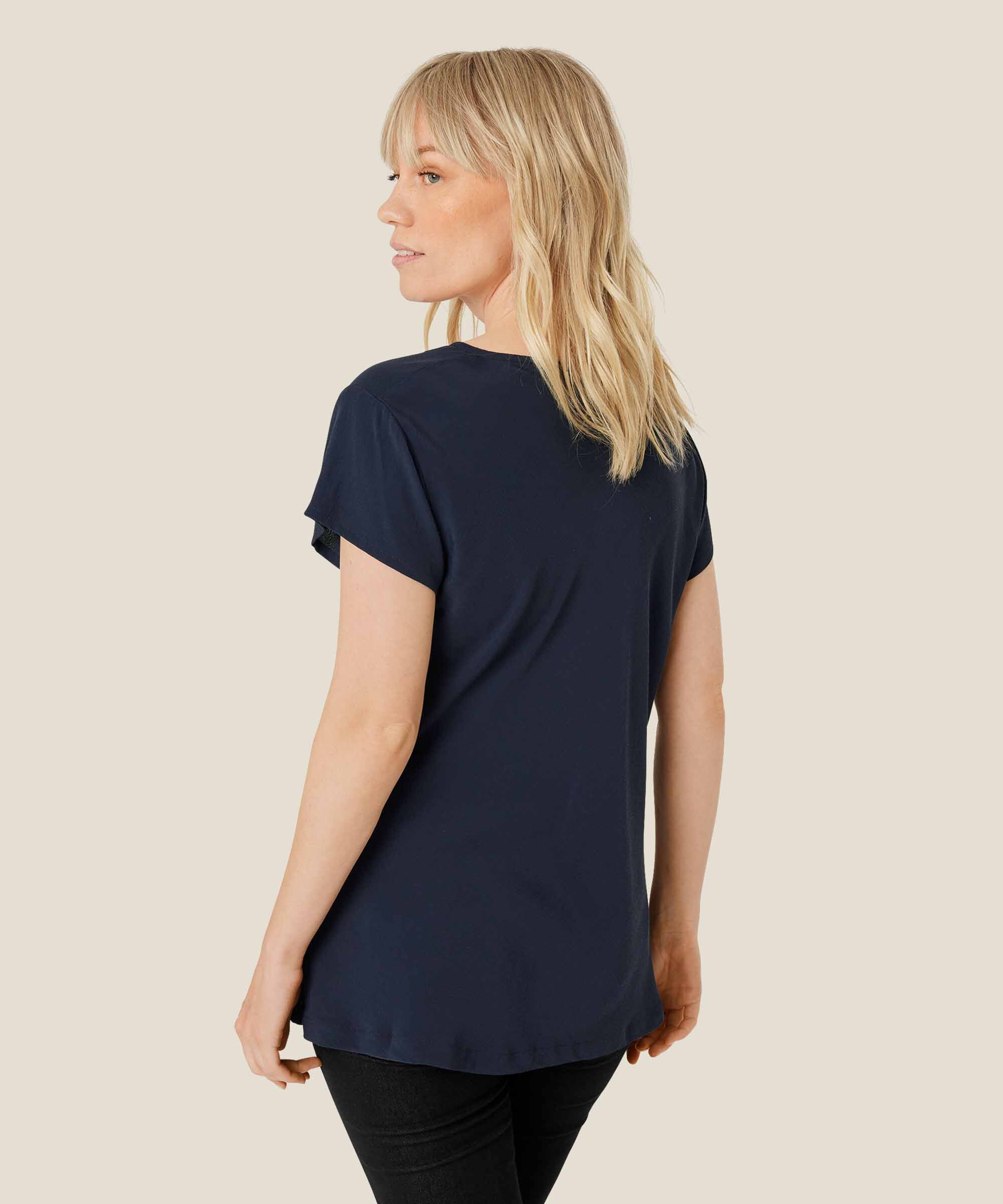 Kallo Blouse, Navy