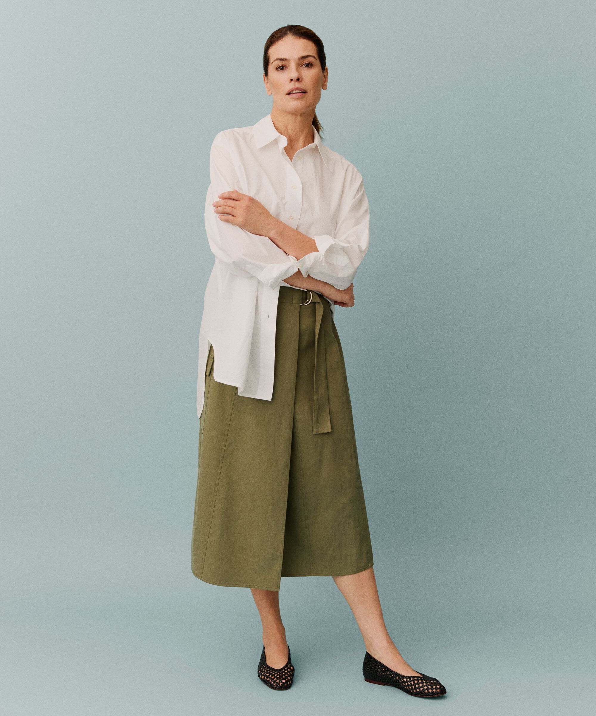 Sanchia Skirt, D. Lichen Green