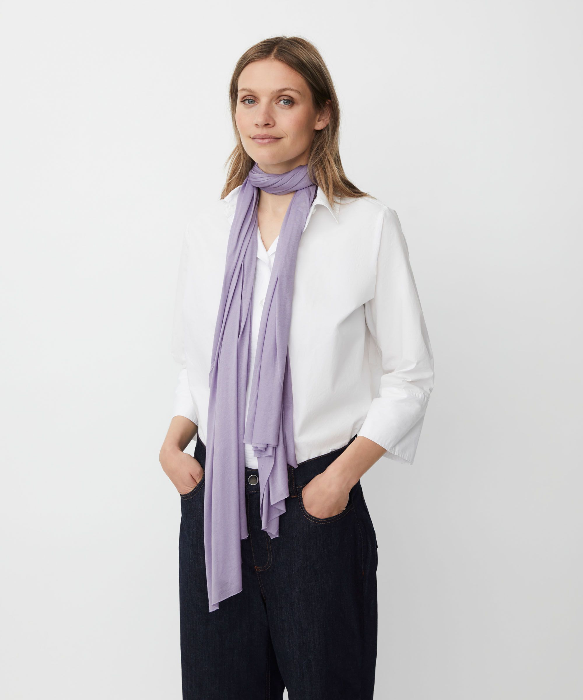 Amega JERSEY Scarf, Wisteria