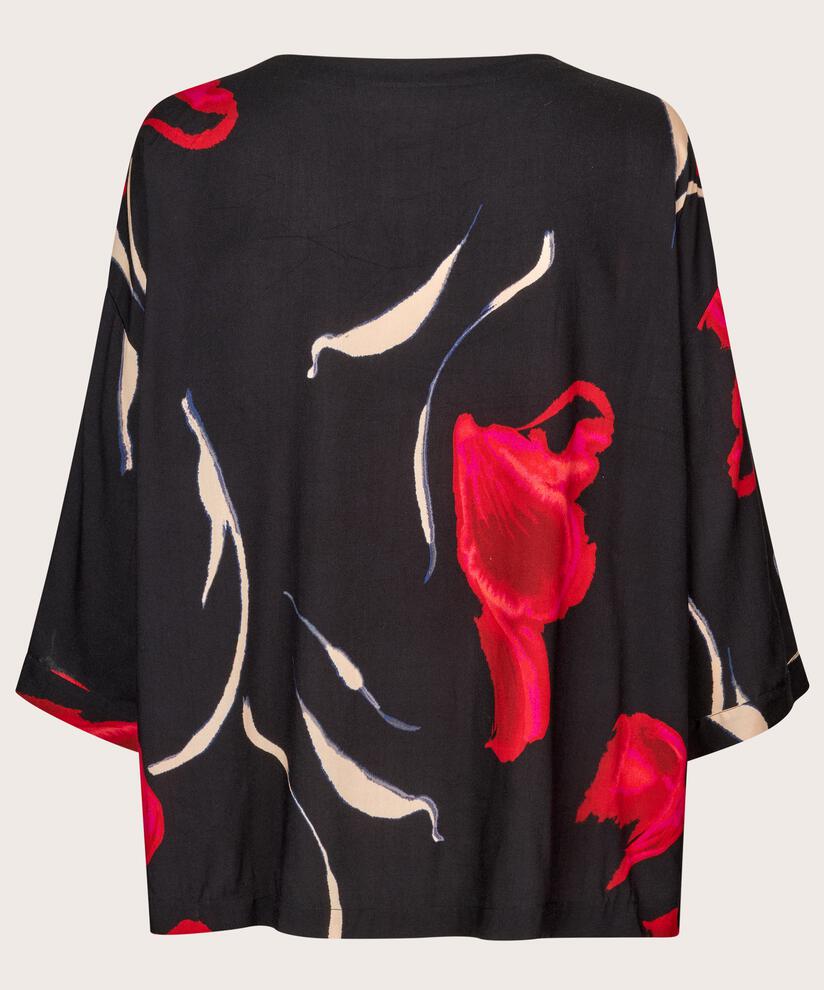Becca Blouse, Haute Red