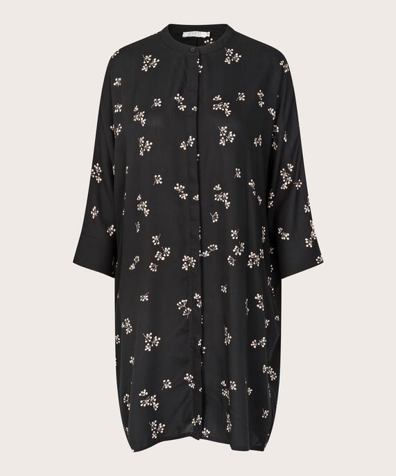 Iosetta Shirt Dress, Black