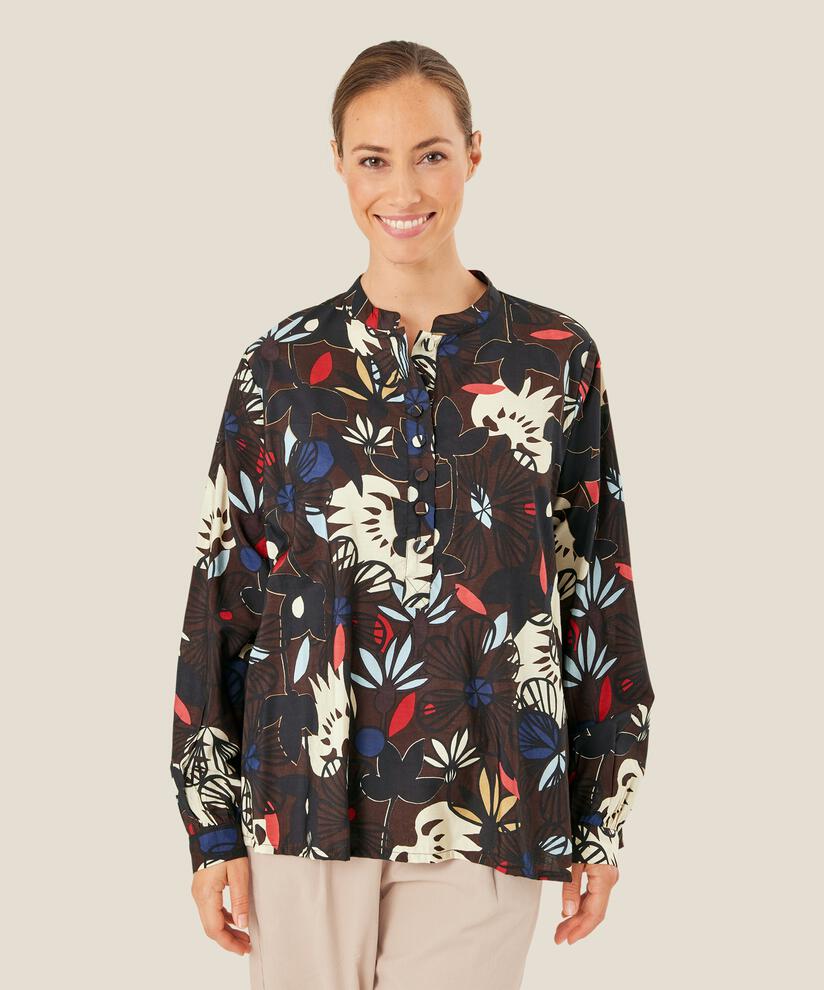 Beneda Blouse, Coffee Bean