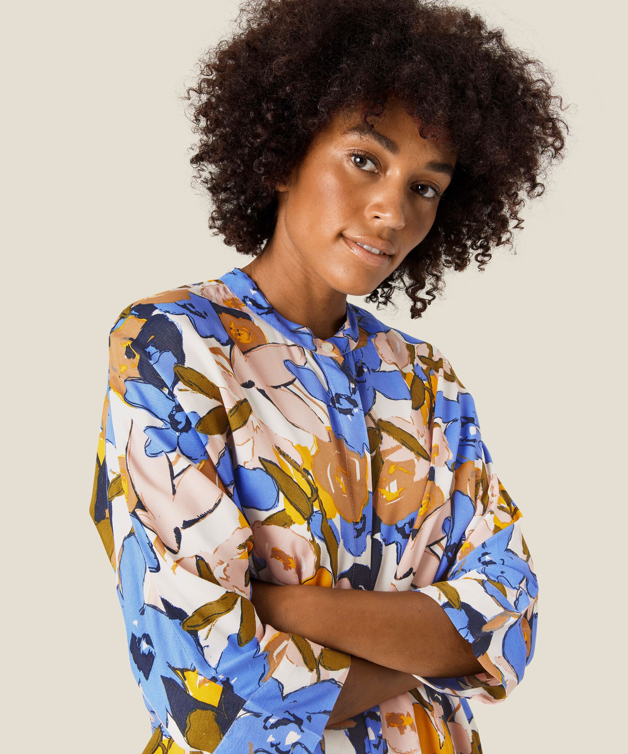 Iosetta Shirt Dress, Wedgewood