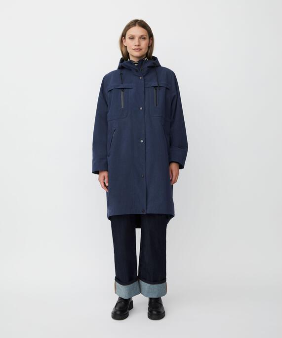 Tolivia Softshell Coat, Mood Indigo