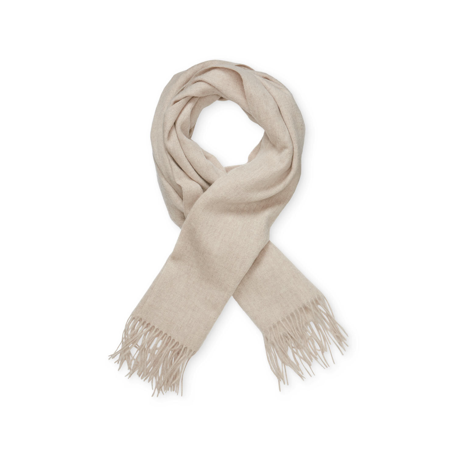 Anna Scarf, L beige mel