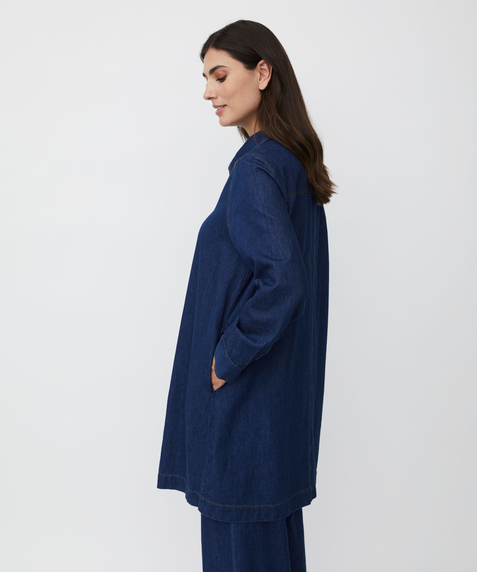 Ingelena Denim Shirt, Dark Denim