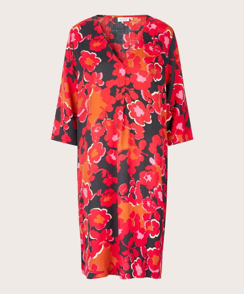 Nodetta Dress, Tango Red